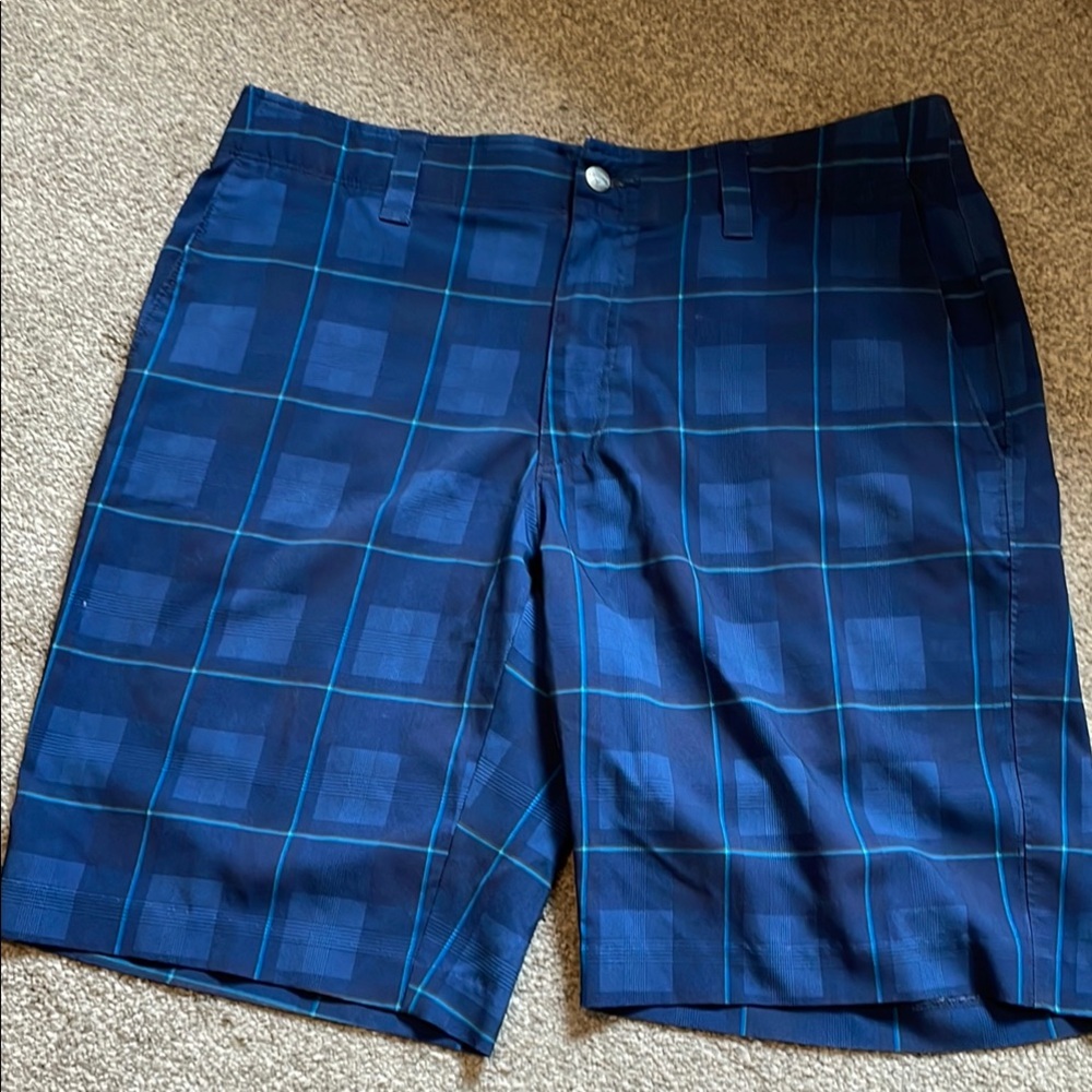 Callaway Men's Blue Plaid Shorts